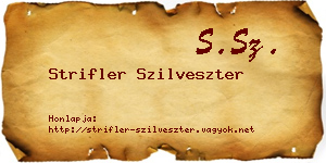 Strifler Szilveszter névjegykártya